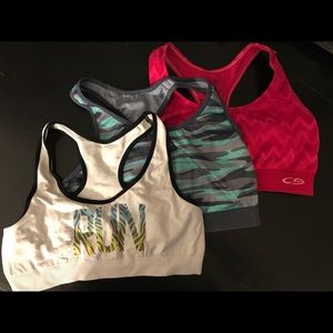 Lot of 3 sports bras
